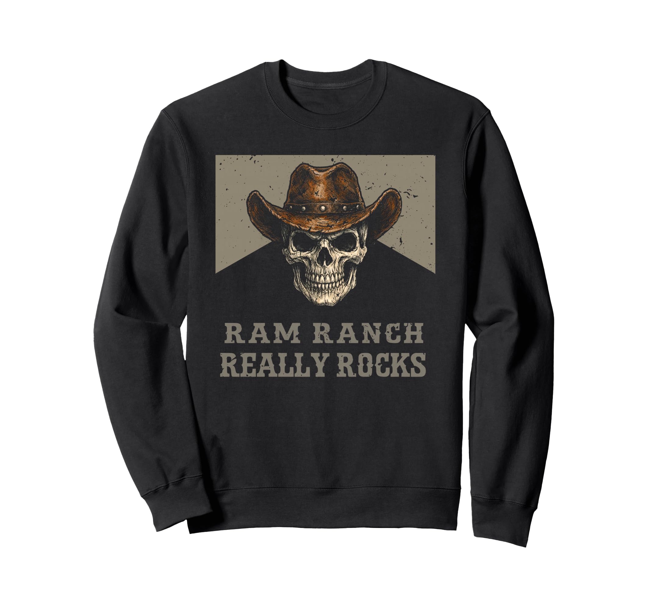 Ram Ranch Really Rocks Cowboy Sweatshirt - Streetwear Style for Adults - T-Shirt, Sweatshirt, Hoodie