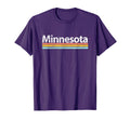 Minnesota Mn Worn Stripes T-Shirt - Fun Novelty Design Men Women - T-Shirt, Sweatshirt, Hoodie