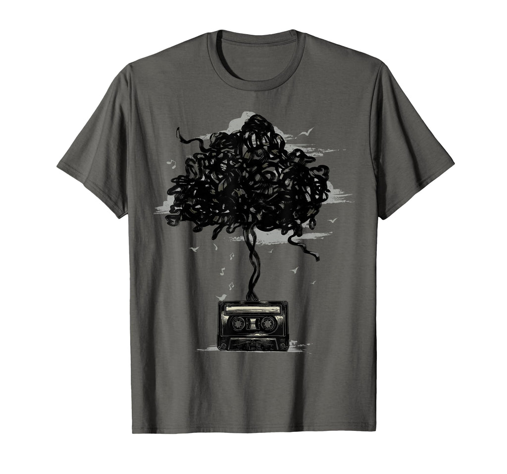 Cassette Tape 80S Cassette Tree Nature T-Shirt - Novelty Apparel Men Women - T-Shirt, Sweatshirt, Hoodie