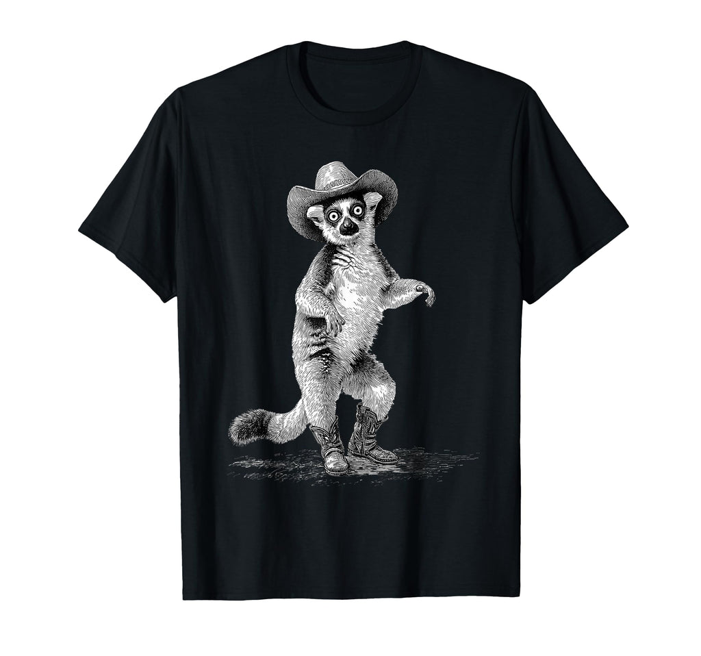 Lemur Cowboy Rodeo Cowgirl Western Country T-Shirt - Trendy Graphic Unisex - T-Shirt, Sweatshirt, Hoodie