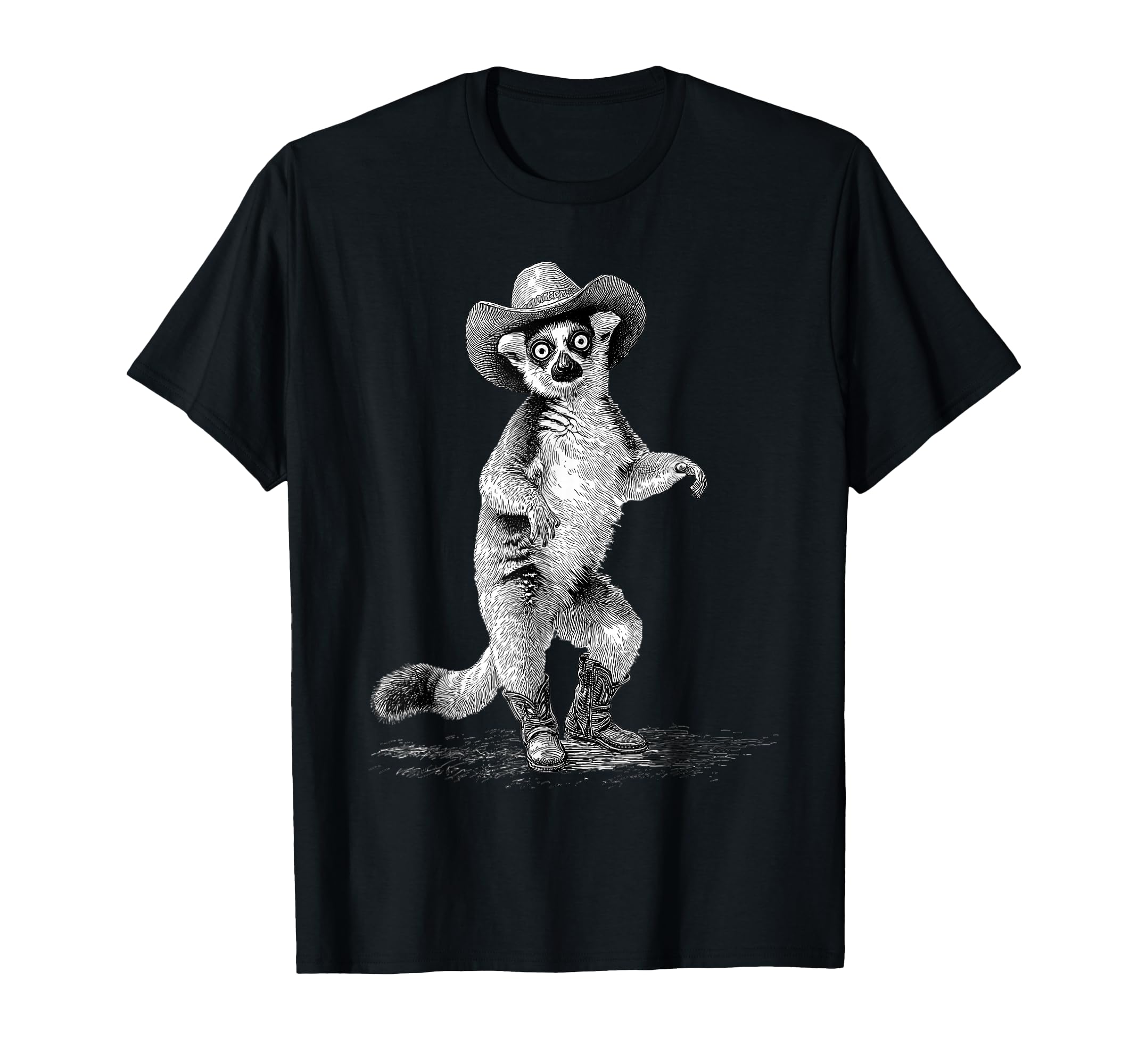 Lemur Cowboy Rodeo Cowgirl Western Country T-Shirt - Trendy Graphic Unisex - T-Shirt, Sweatshirt, Hoodie