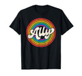 Lgbtq Ally Lesbian Gay Pride T-Shirt - Casual Everyday Wear for Adults - T-Shirt, Sweatshirt, Hoodie
