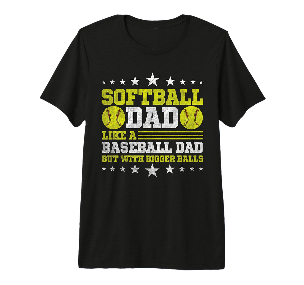 Mens Softball Dad Like Baseball Dad T-Shirt - Unique Graphic Men Women - T-Shirt, Sweatshirt, Hoodie