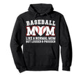 Baseball Mom Louder Prouder Mom Baseball Hoodie - Graphic Print Unisex - T-Shirt, Sweatshirt, Hoodie
