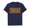 Tennessee Orange State Flag Distressed T-Shirt - Custom Art Print Men Women - T-Shirt, Sweatshirt, Hoodie