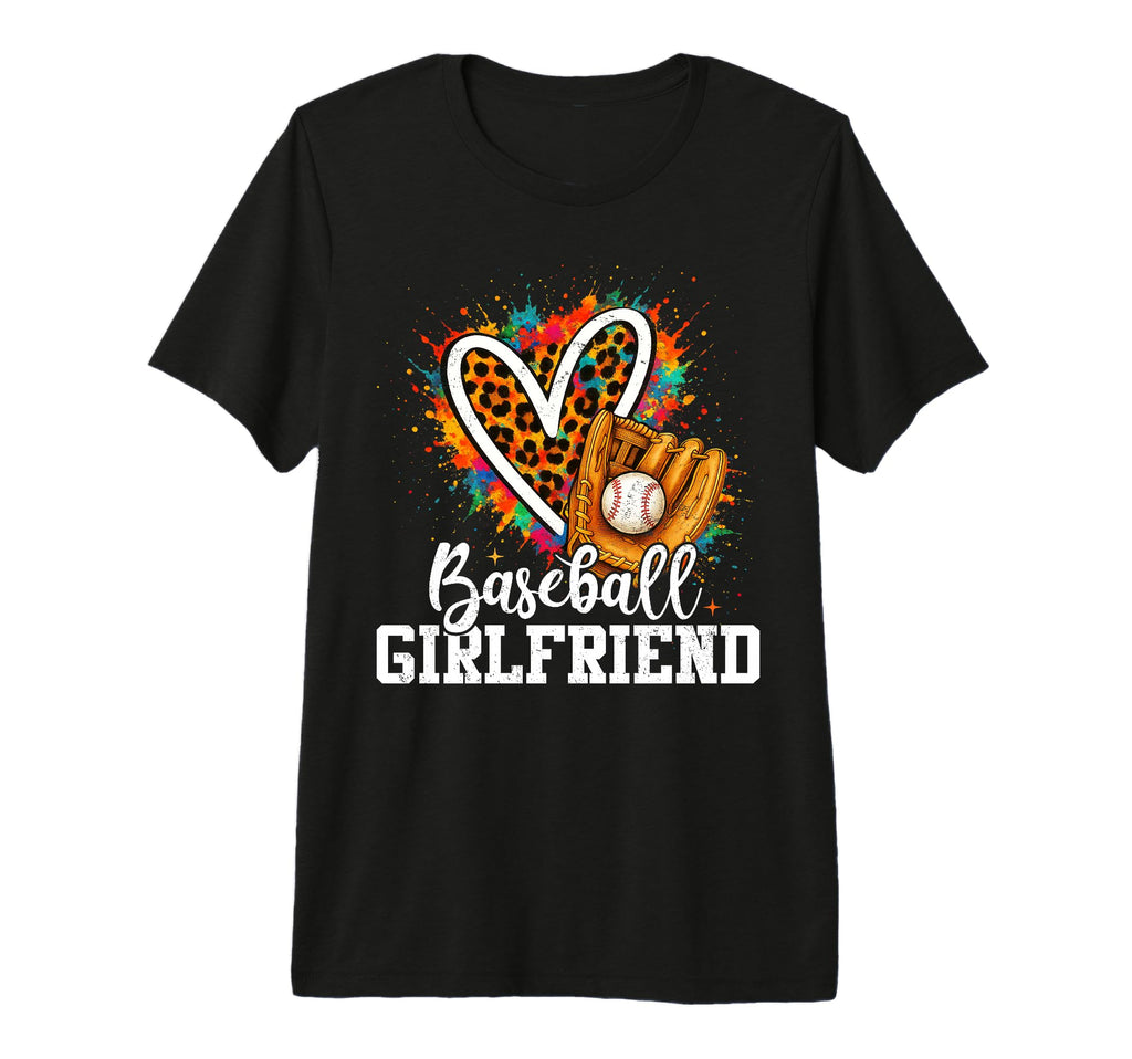 Baseball Girlfriend Leopard T-Shirt - Casual Everyday Wear for Adults - T-Shirt, Sweatshirt, Hoodie