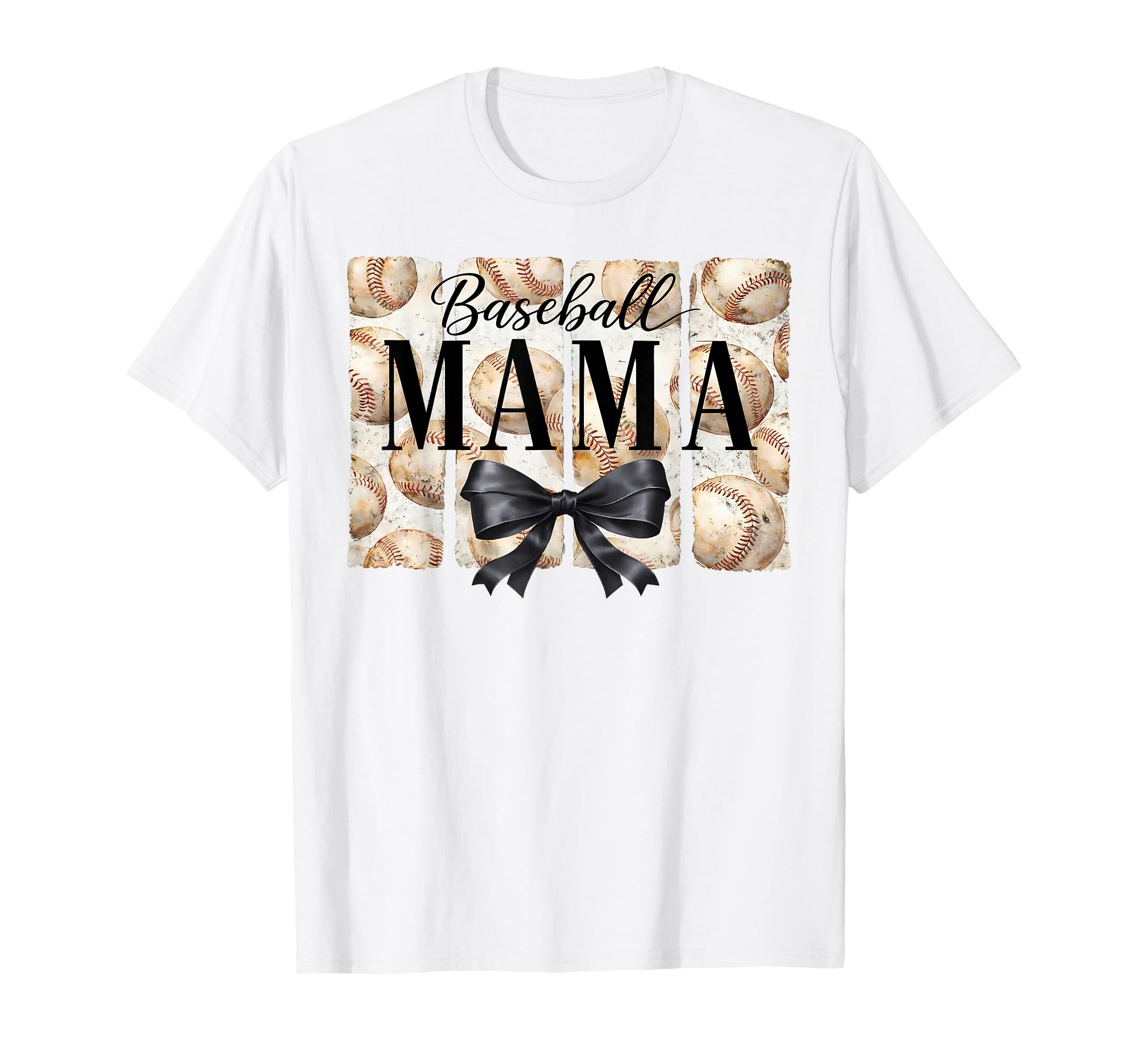 Baseball Mama Coquette Bow Game Day T-Shirt - Novelty Apparel Men Women - T-Shirt, Sweatshirt, Hoodie