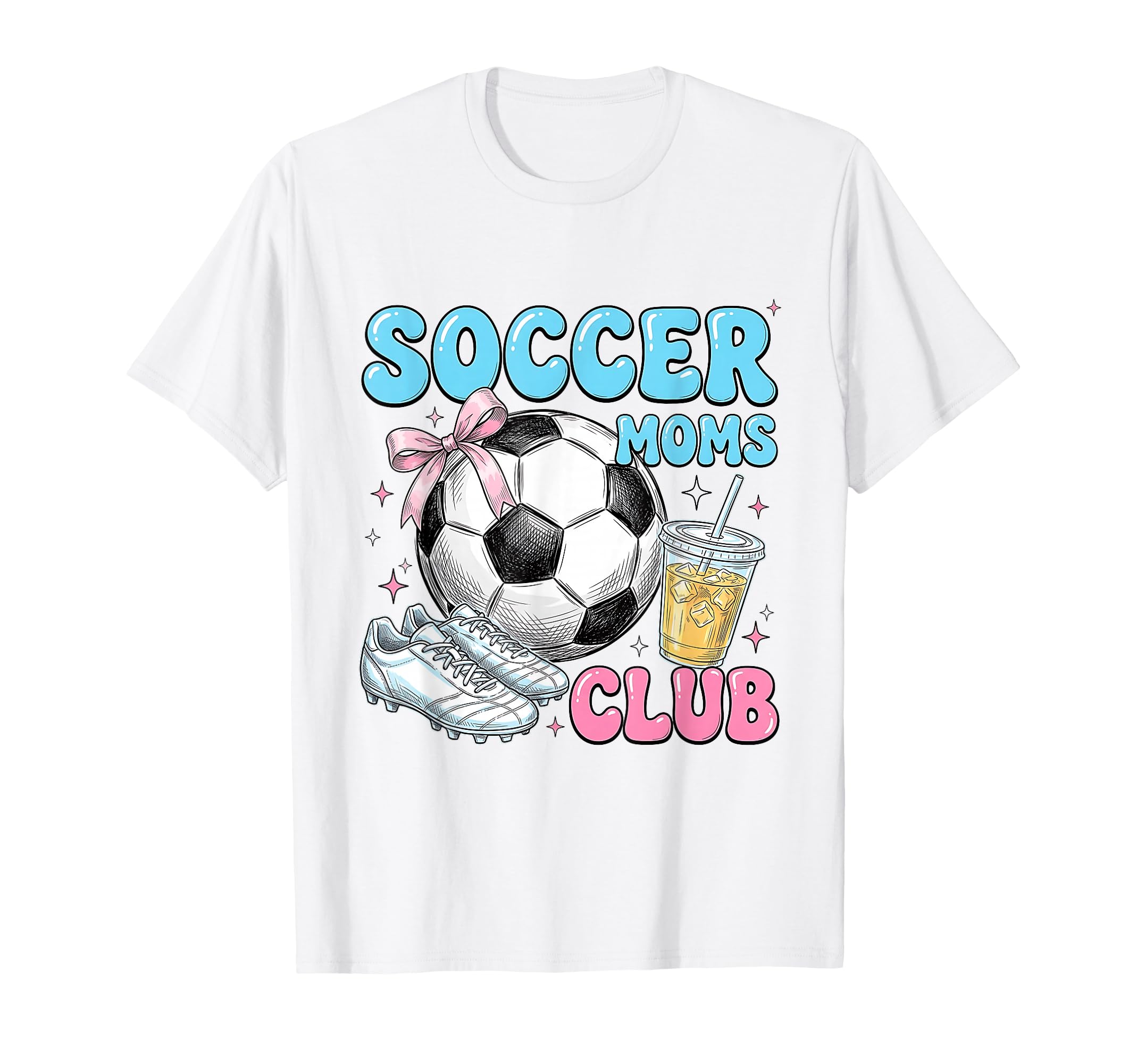 Soccer Moms Club Funny Sports Mom Game T-Shirt - Aesthetic Graphic Unisex - T-Shirt, Sweatshirt, Hoodie
