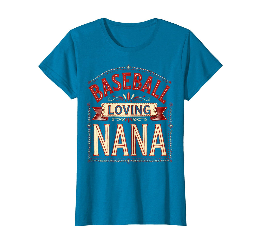 Baseball Loving Nana Grandma T-Shirt - Unique Graphic for Adults - T-Shirt, Sweatshirt, Hoodie