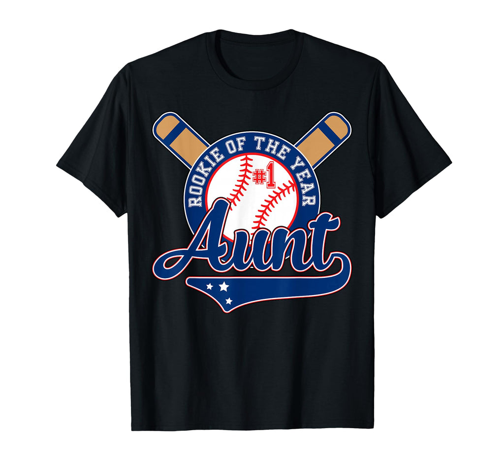 Aunt Rookie Year 1St Birthday T-Shirt - Fun Novelty Design for Adults - T-Shirt, Sweatshirt, Hoodie
