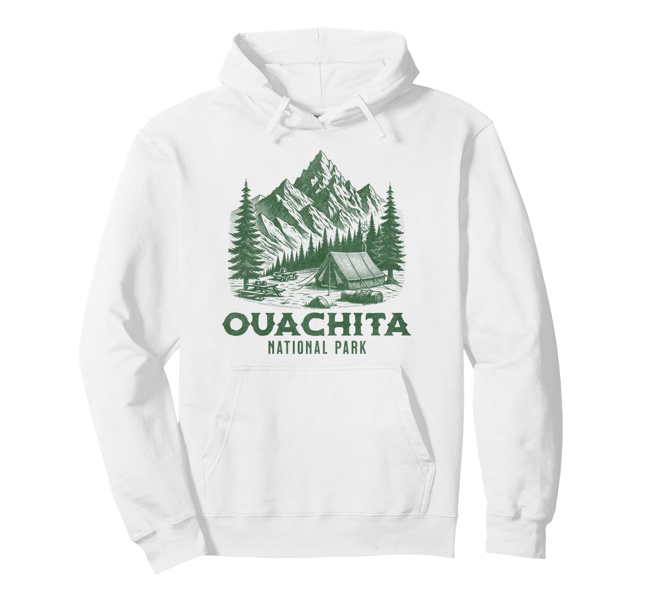 Ouachita National Park Arkansas Mountain Hoodie - Minimalist Print Unisex - T-Shirt, Sweatshirt, Hoodie