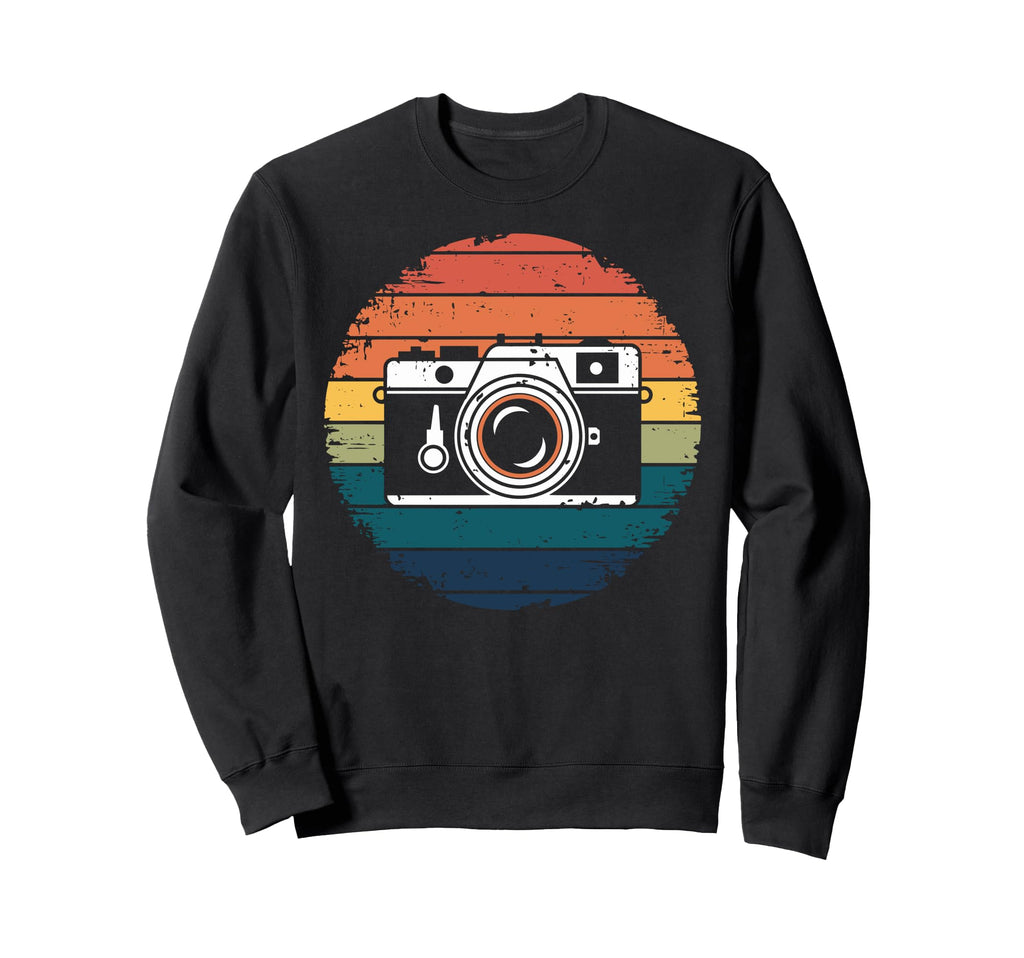 Photography Camera Silhouette Sweatshirt - Trendy Graphic for Adults - T-Shirt, Sweatshirt, Hoodie