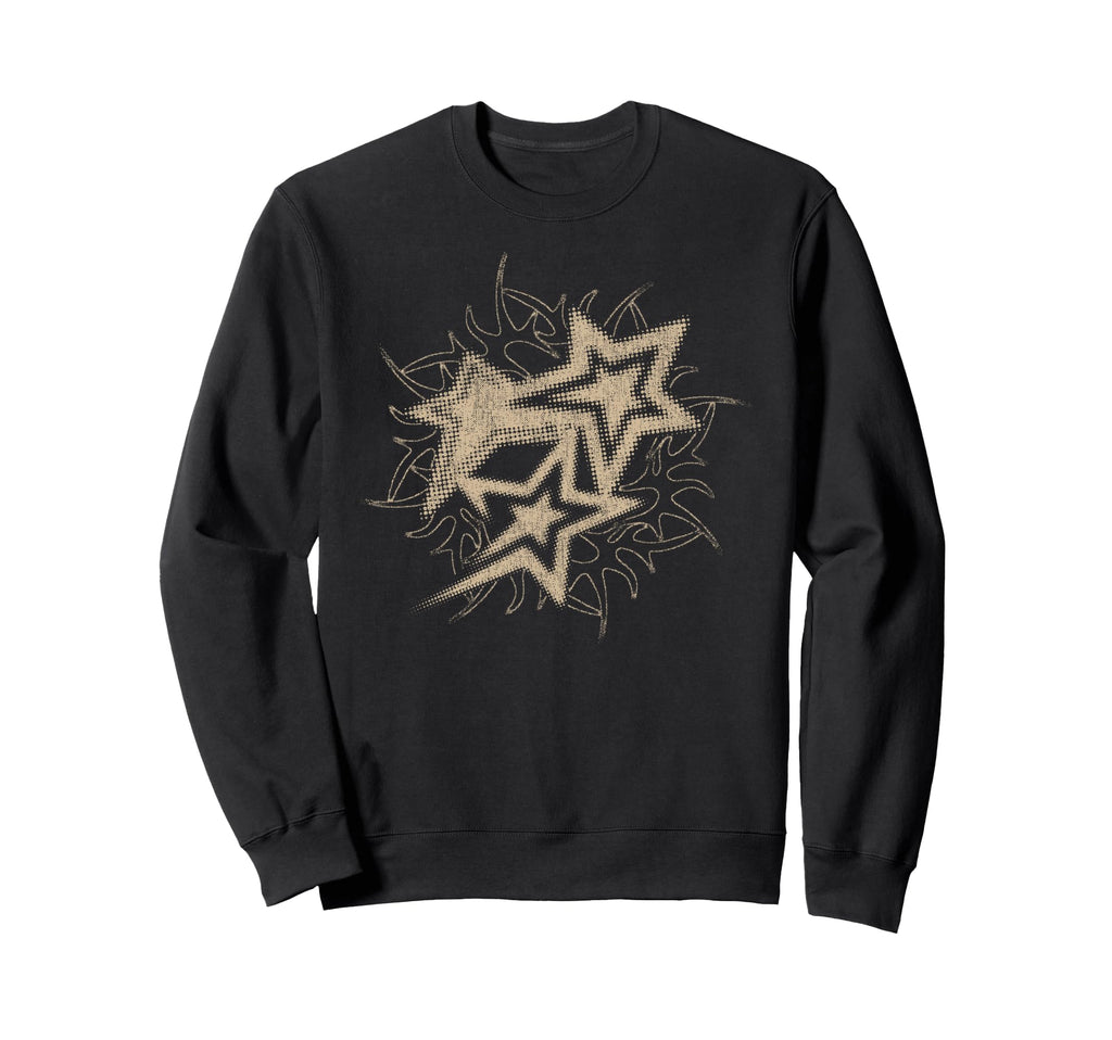 Y2K Grunge Stars 2000S Beige Tattoo Sweatshirt - Trendy Graphic for Adults - T-Shirt, Sweatshirt, Hoodie