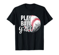 Baseball Funny Play Ball Yall Mom T-Shirt - Aesthetic Graphic for Adults - T-Shirt, Sweatshirt, Hoodie