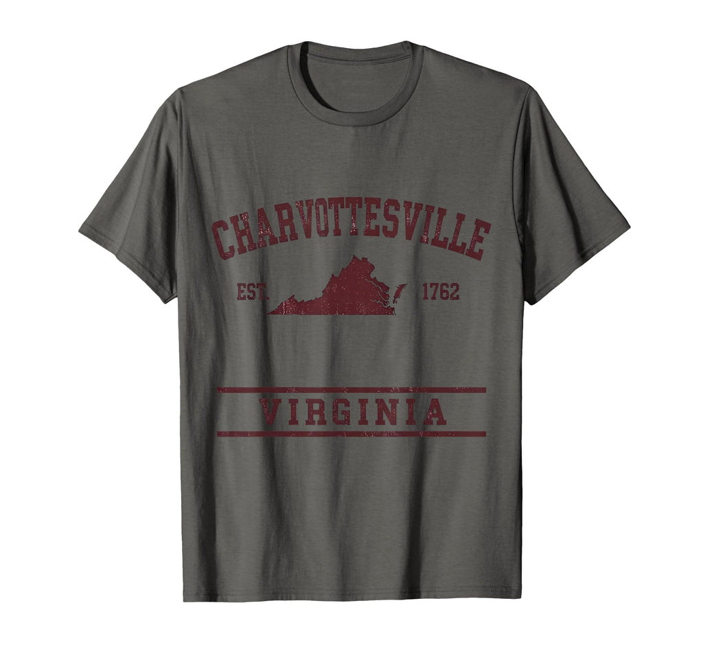 Charlottesville Virginia Est 1762 T-Shirt - Aesthetic Graphic Men Women - T-Shirt, Sweatshirt, Hoodie