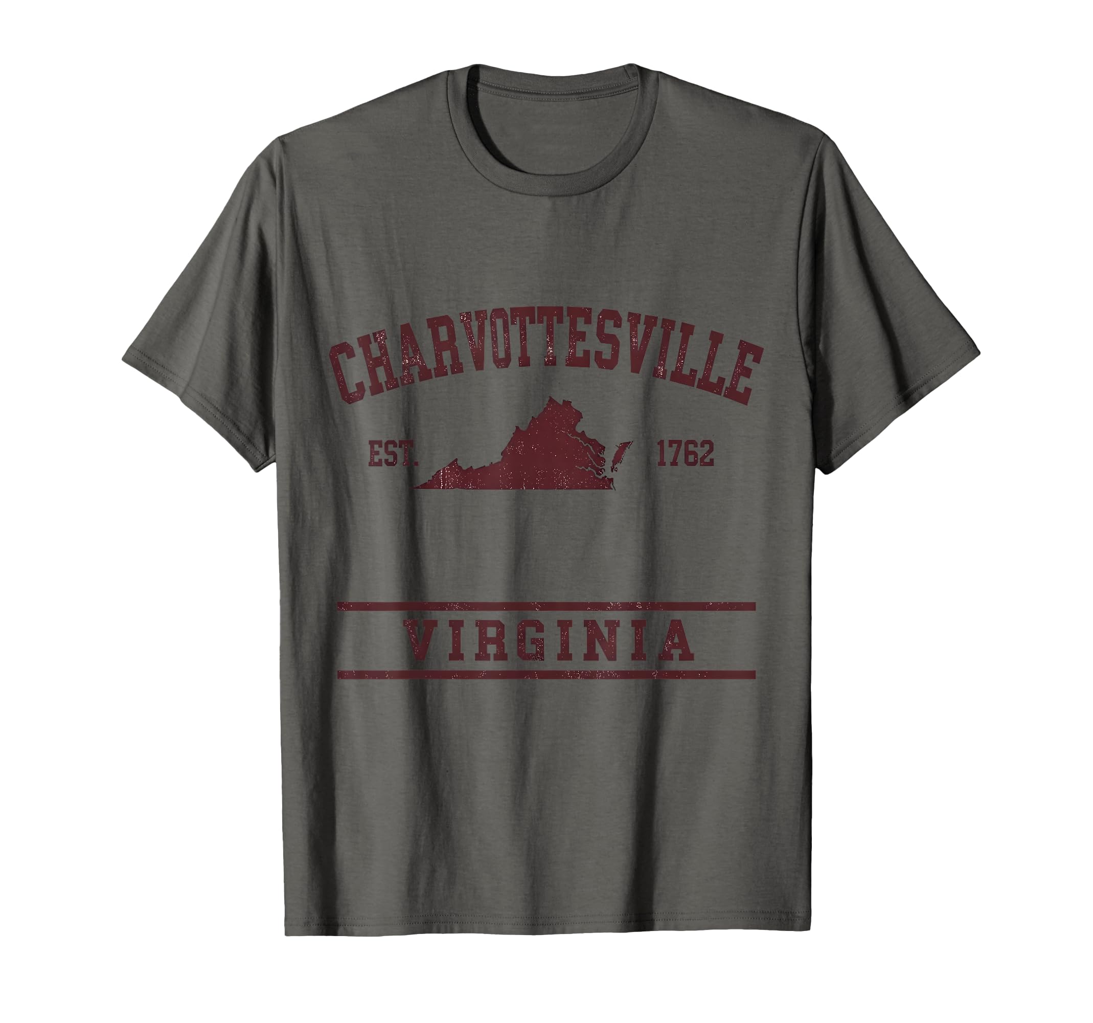Charlottesville Virginia Est 1762 T-Shirt - Aesthetic Graphic Men Women - T-Shirt, Sweatshirt, Hoodie