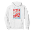 Jesus And Softball Coquette Game Day Hoodie - Trendy Graphic Unisex - T-Shirt, Sweatshirt, Hoodie