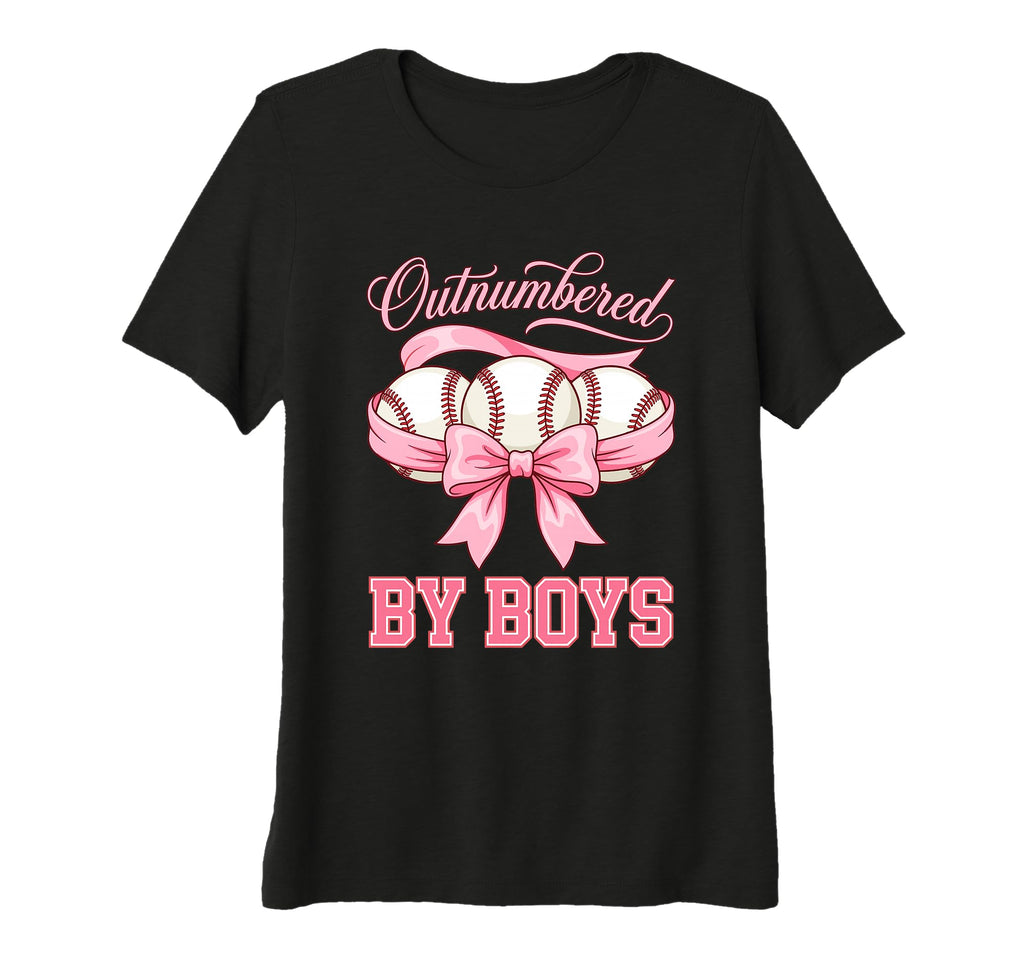 Womens Outnumbered Baseball Softball T-Shirt - Novelty Apparel for Adults - T-Shirt, Sweatshirt, Hoodie