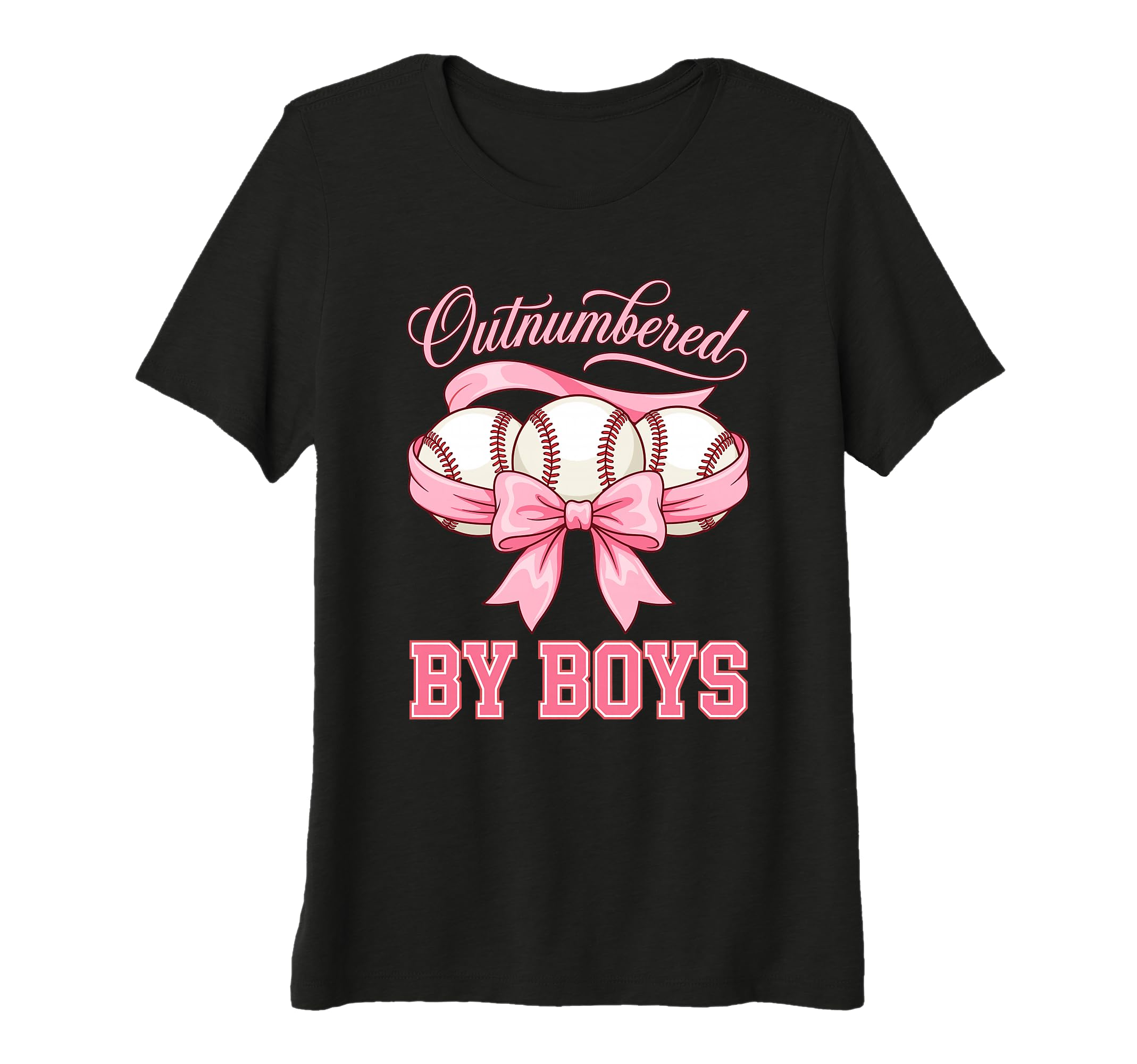 Womens Outnumbered Baseball Softball T-Shirt - Novelty Apparel for Adults - T-Shirt, Sweatshirt, Hoodie