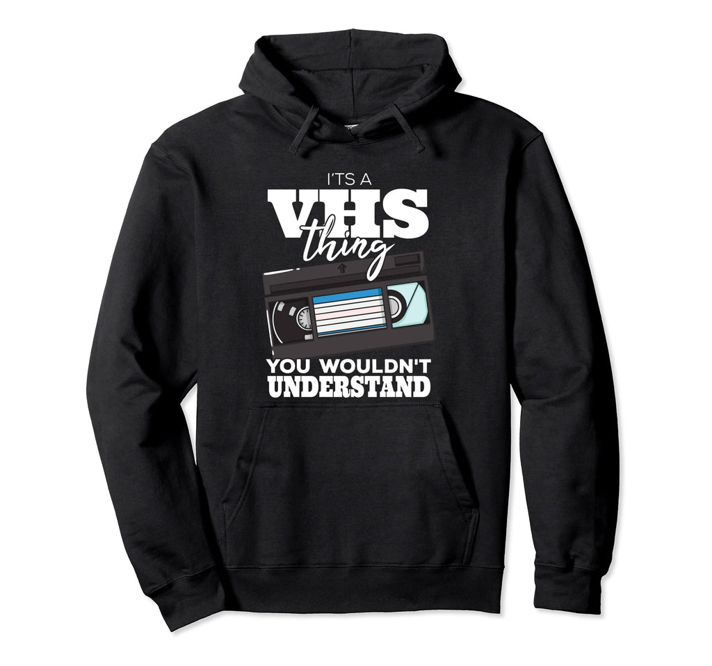 Vhs Video Cassette Tape Collector Hoodie - Fun Novelty Design Unisex - T-Shirt, Sweatshirt, Hoodie