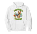 Yorkshire Terrier Groovy Floral Hoodie - Aesthetic Graphic Unisex - T-Shirt, Sweatshirt, Hoodie