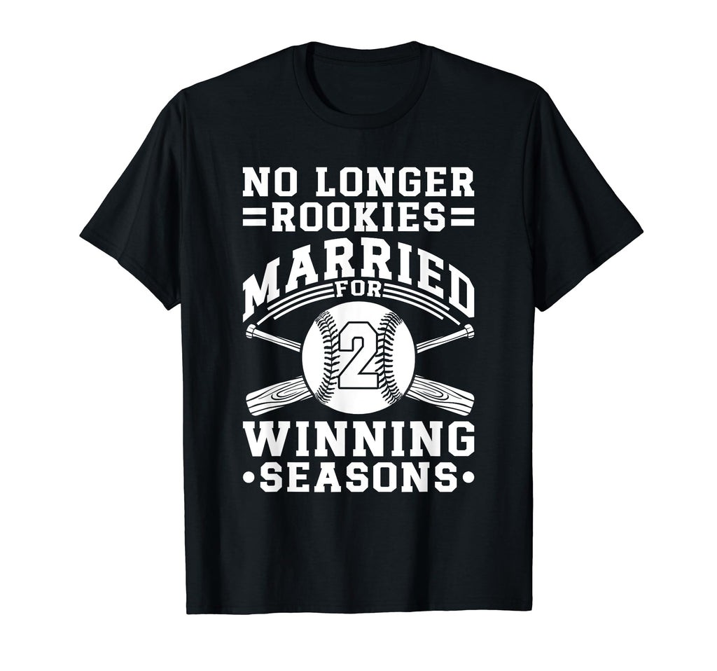 2Nd Wedding Anniversary Baseball T-Shirt - Novelty Apparel Men Women - T-Shirt, Sweatshirt, Hoodie