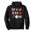 Baseball Coquette Bow Baseball Cheer Hoodie - Minimalist Print Men Women - T-Shirt, Sweatshirt, Hoodie