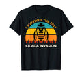 Cicada Invasion 2021 I Survived Sunset Bug T-Shirt - Unique Graphic Unisex - T-Shirt, Sweatshirt, Hoodie