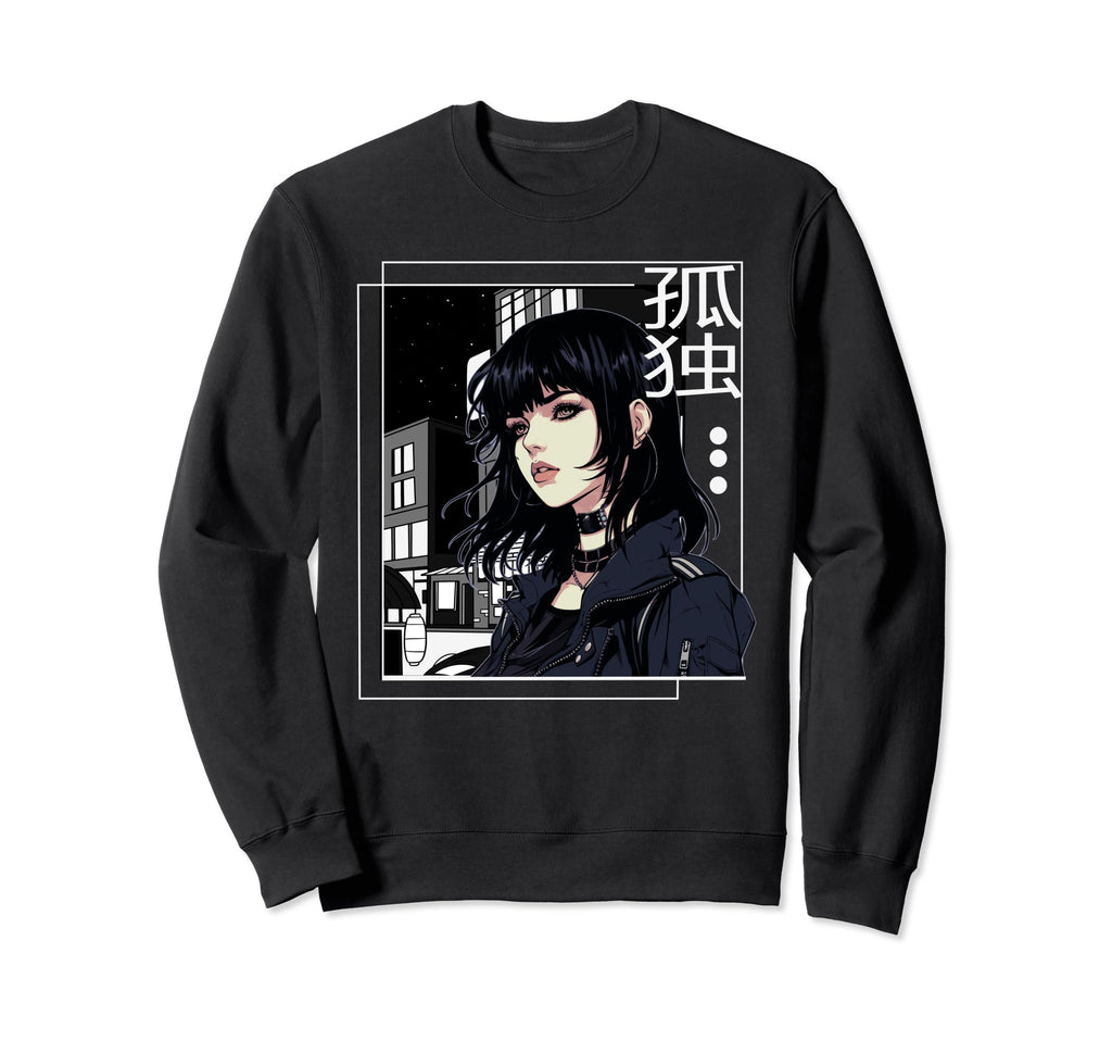 Emo Gothic 90S Anime Pop Art Sweatshirt - Streetwear Style for Adults - T-Shirt, Sweatshirt, Hoodie