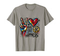 Peace Love Happiness Graffiti T-Shirt - Trendy Graphic for Adults - T-Shirt, Sweatshirt, Hoodie