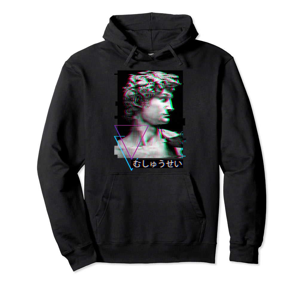 Vaporwave Aesthetic Japanese Letters Hoodie - Casual Everyday Wear Unisex - T-Shirt, Sweatshirt, Hoodie