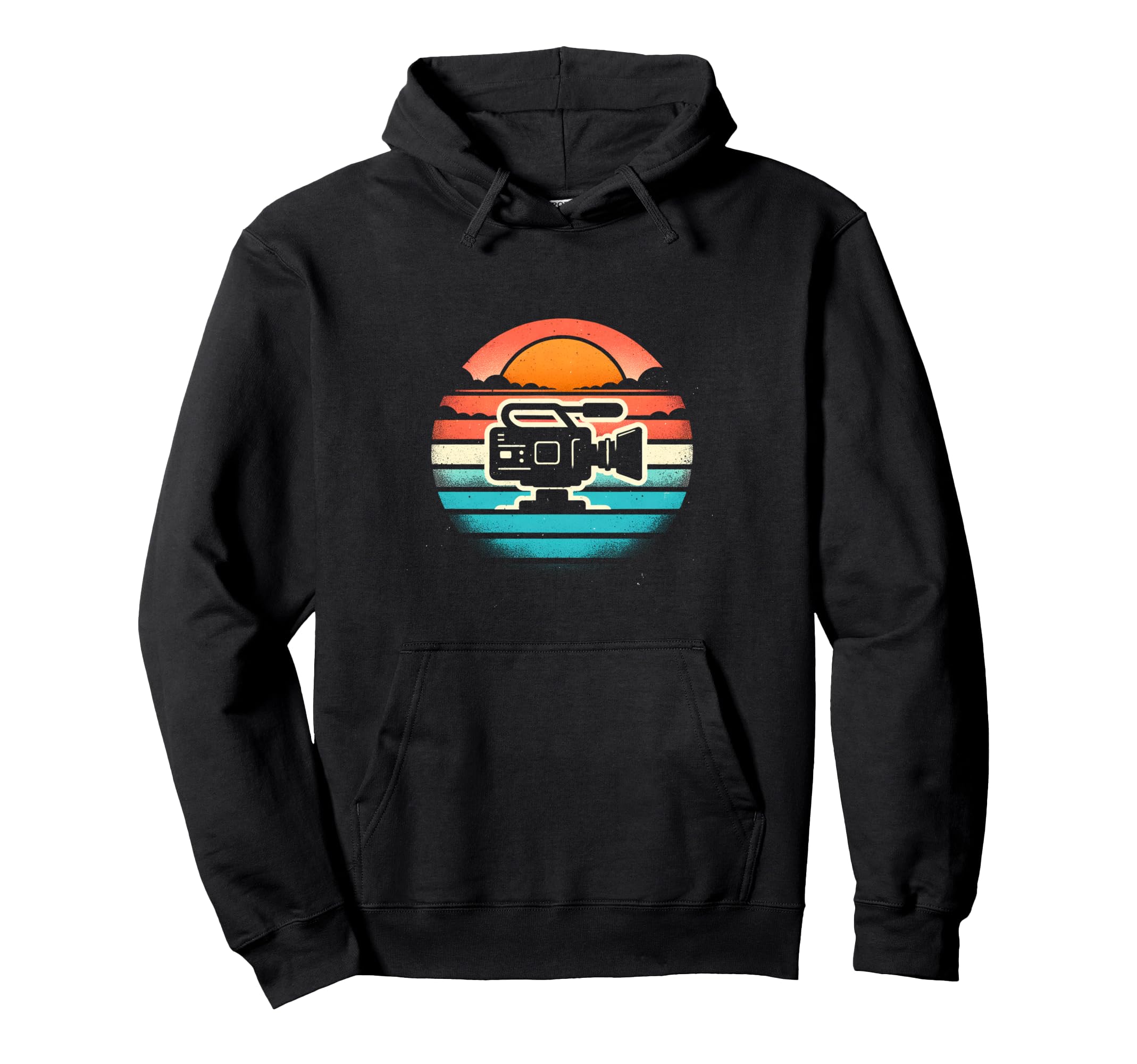 Camera Sunset Hoodie - Minimalist Print Unisex - T-Shirt, Sweatshirt, Hoodie