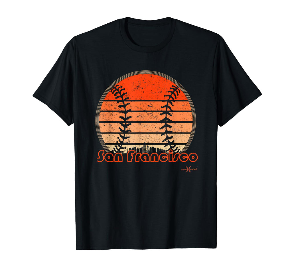 San Francisco Baseball Sunset Sf T-Shirt - Minimalist Print for Adults - T-Shirt, Sweatshirt, Hoodie