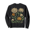 Halloween Boho Flower Skulls Sweatshirt - Streetwear Style Unisex - T-Shirt, Sweatshirt, Hoodie