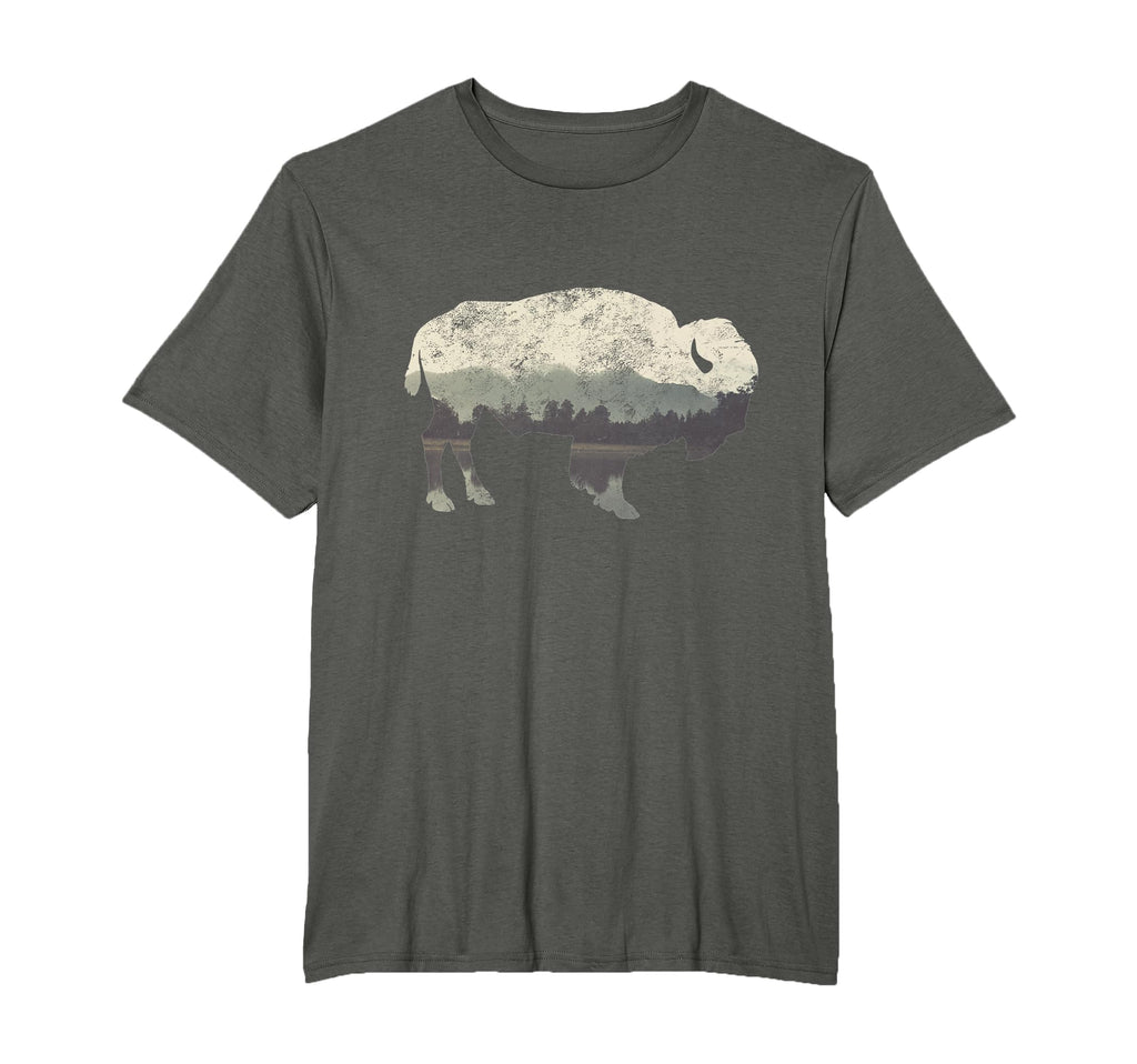 Distressed Buffalo T-Shirt - Unique Graphic Men Women - T-Shirt, Sweatshirt, Hoodie