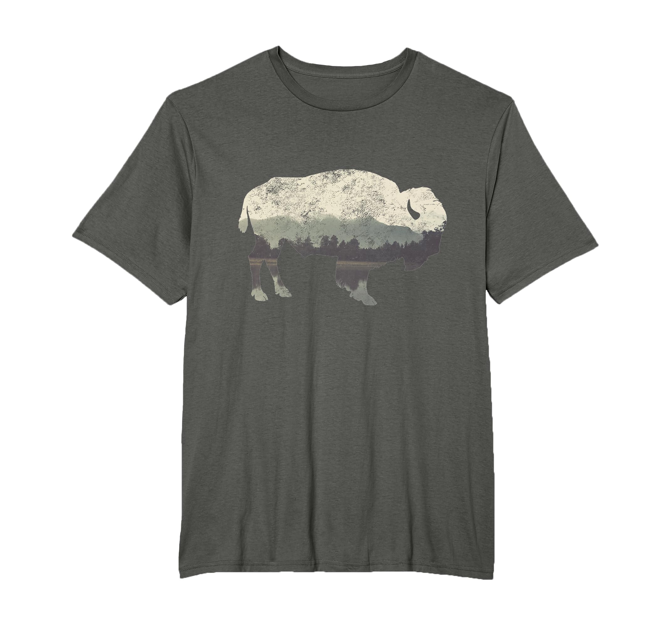 Distressed Buffalo T-Shirt - Unique Graphic Men Women - T-Shirt, Sweatshirt, Hoodie
