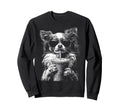 Chihuahua Drinking Iced Coffee Funny Sweatshirt - Graphic Print Men Women - T-Shirt, Sweatshirt, Hoodie