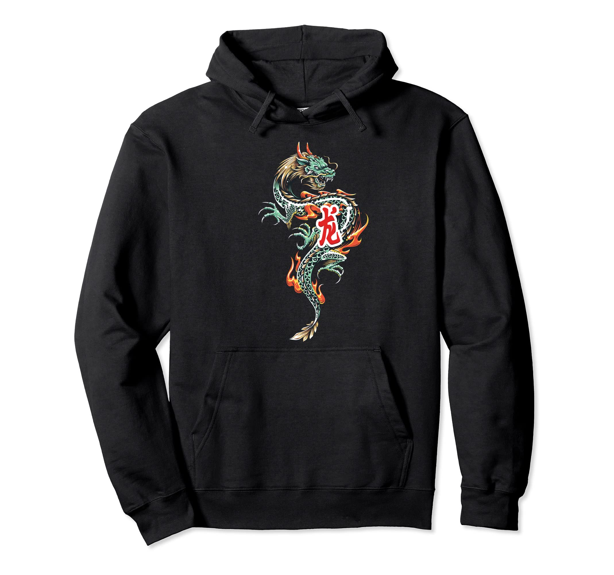 Tokyo Dragon Asian Neon 80S Japanese Hoodie - Aesthetic Graphic Men Women - T-Shirt, Sweatshirt, Hoodie