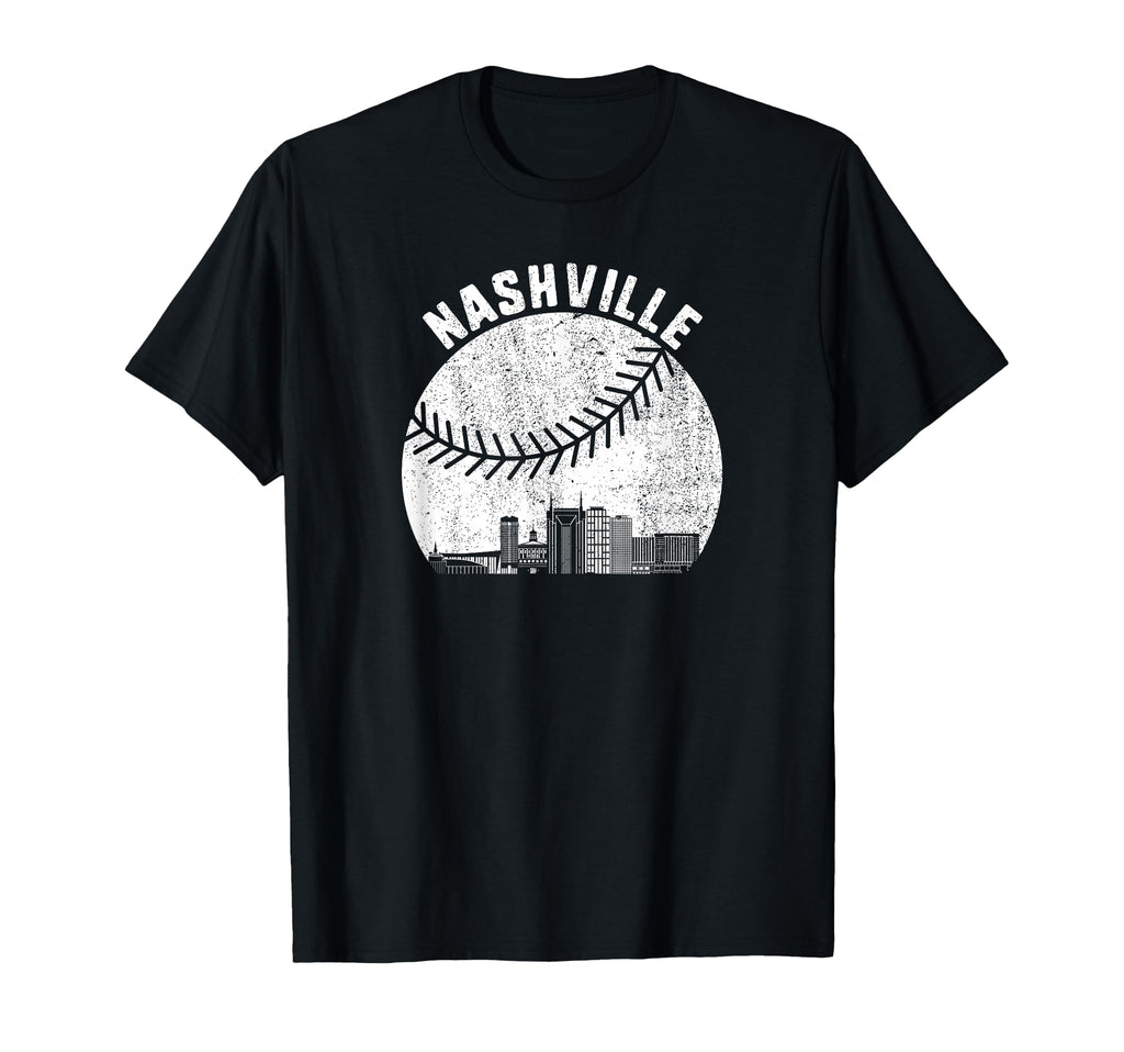 Nashville Skyline Baseball Fan Nashville T-Shirt - Graphic Print Unisex - T-Shirt, Sweatshirt, Hoodie