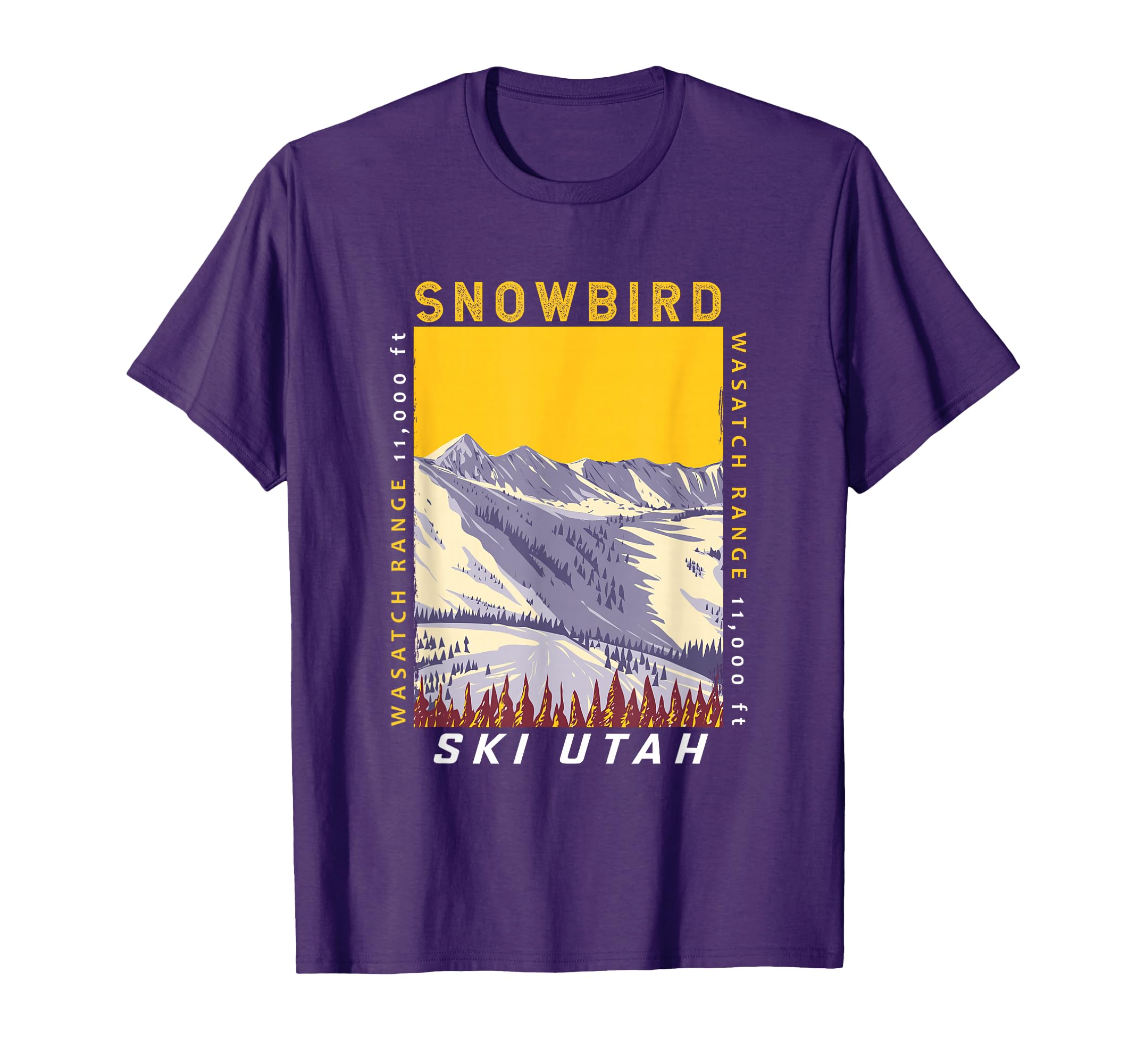 Snowbird Ski Area Utah Distressed T-Shirt - Novelty Apparel Unisex - T-Shirt, Sweatshirt, Hoodie