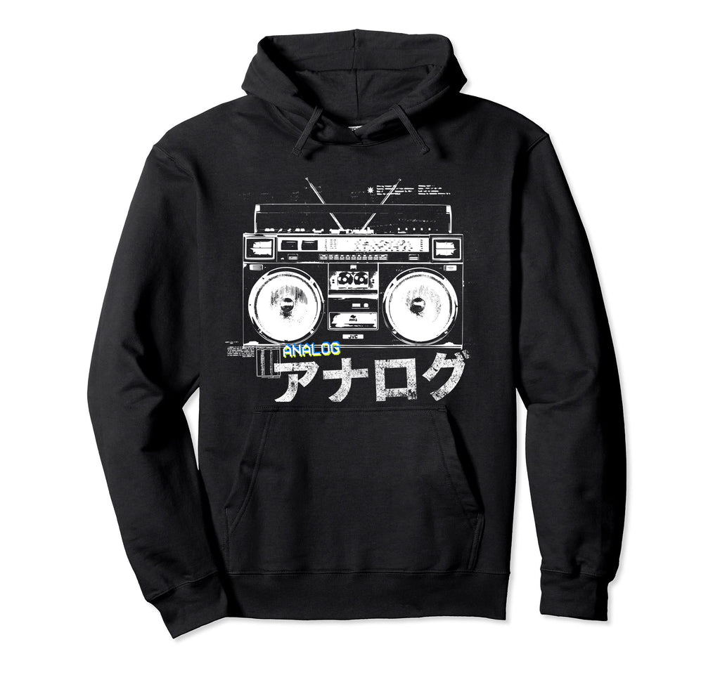 80S Japanese Vaporwave Hip Hop Rap Analog Hoodie - Unique Graphic Unisex - T-Shirt, Sweatshirt, Hoodie