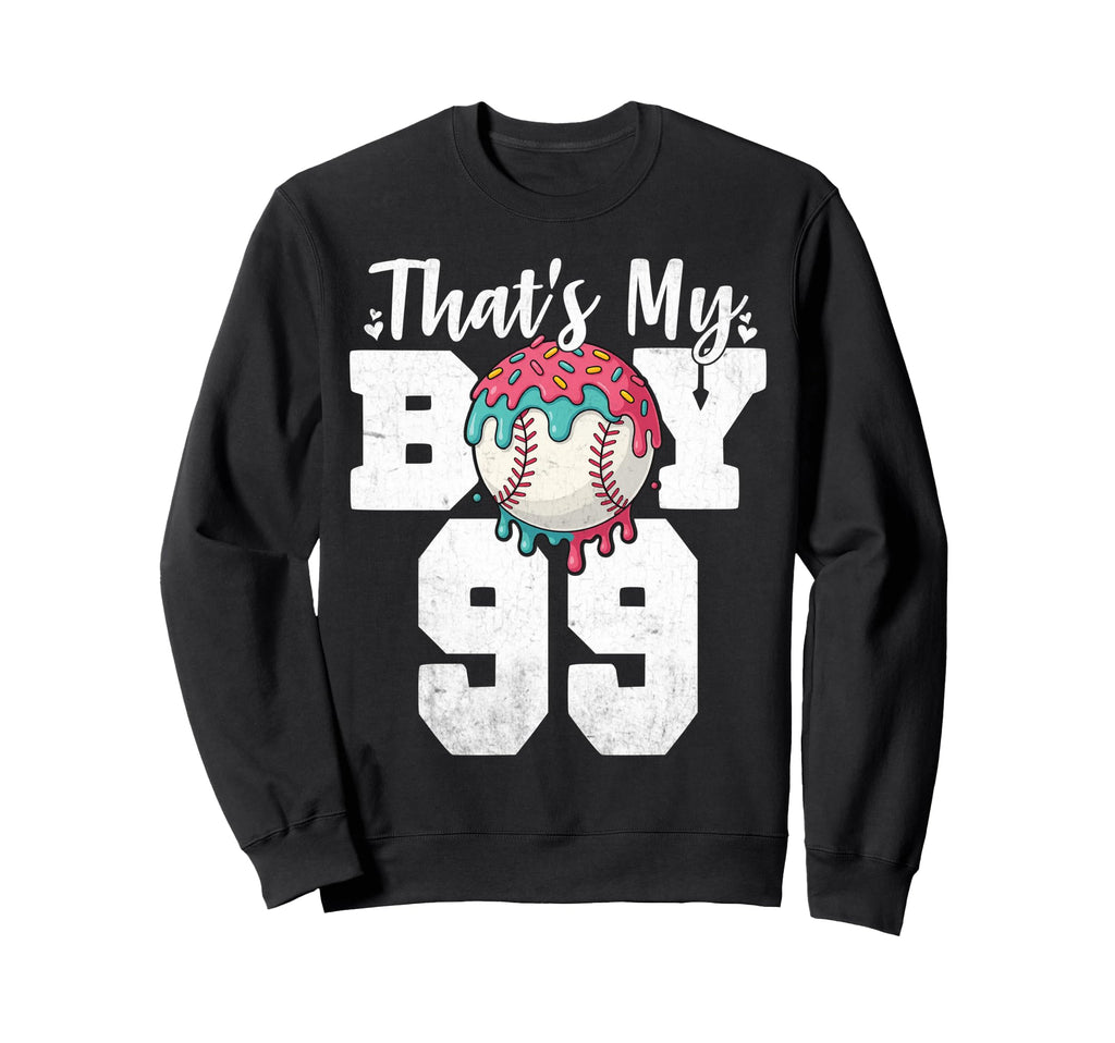 Thats My Baseball 99 Number Mom Dad Sweatshirt - Custom Art Print Unisex - T-Shirt, Sweatshirt, Hoodie