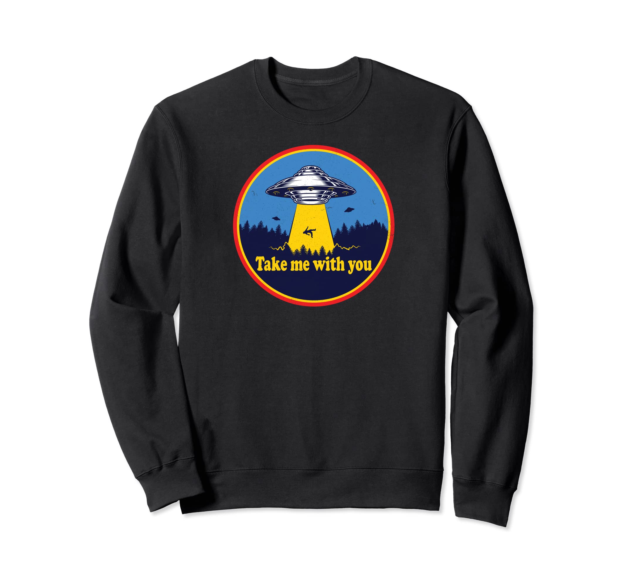 Alien Distressed 70S Sweatshirt - Aesthetic Graphic Men Women - T-Shirt, Sweatshirt, Hoodie