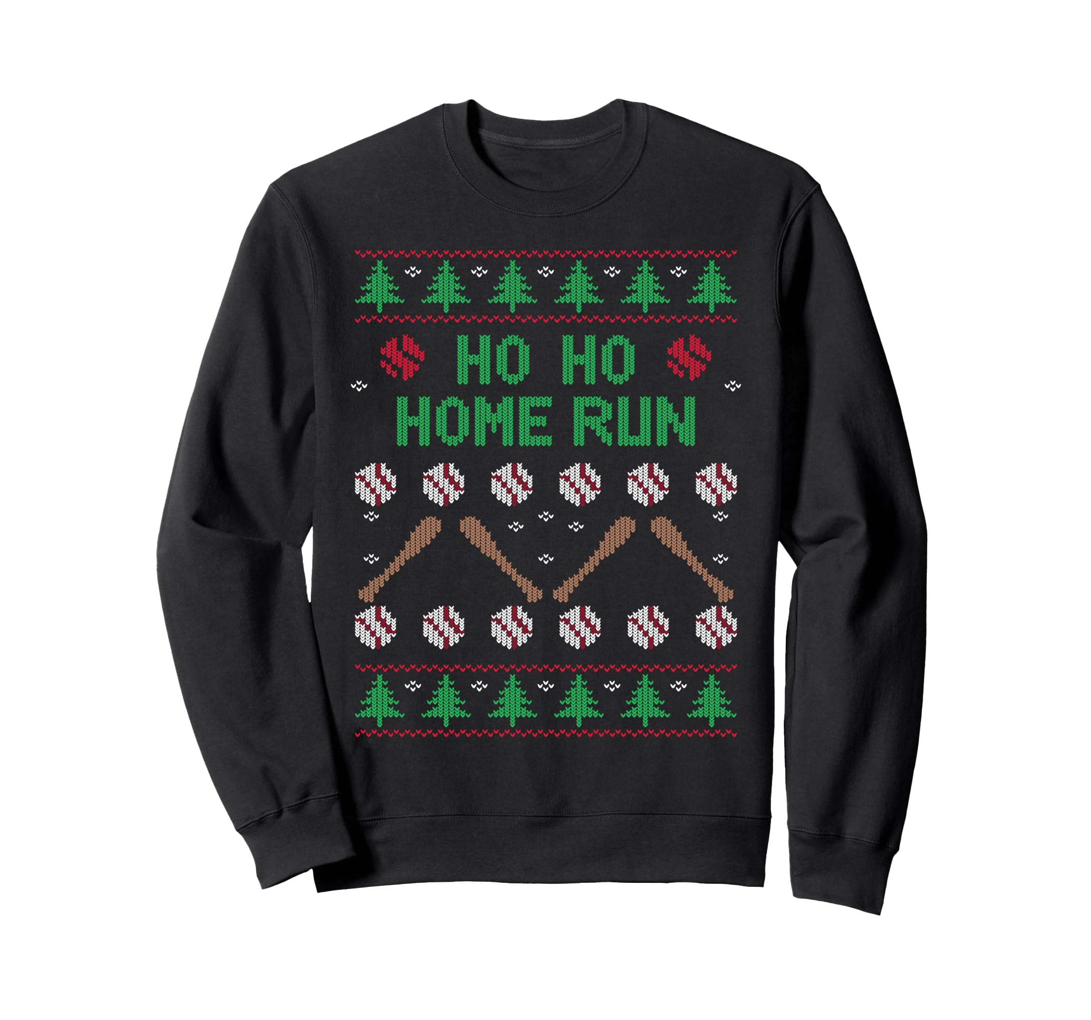 Ho Ho Home Run Funny Ugly Sweatshirt - Casual Everyday Wear Unisex - T-Shirt, Sweatshirt, Hoodie