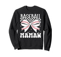 Baseball Mamaw Coquette Mamaw Baseball Sweatshirt - Graphic Print Unisex - T-Shirt, Sweatshirt, Hoodie