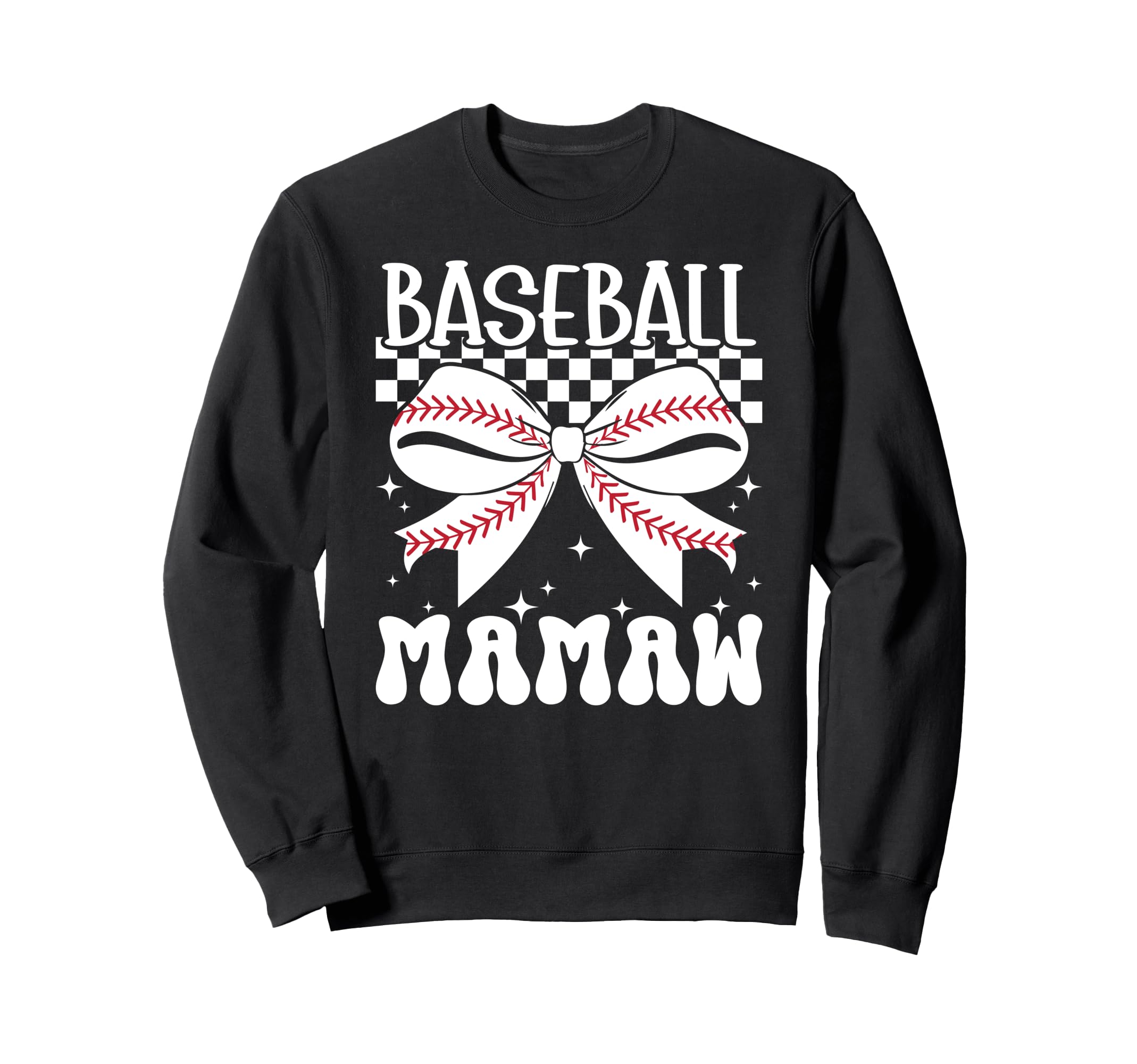 Baseball Mamaw Coquette Mamaw Baseball Sweatshirt - Graphic Print Unisex - T-Shirt, Sweatshirt, Hoodie