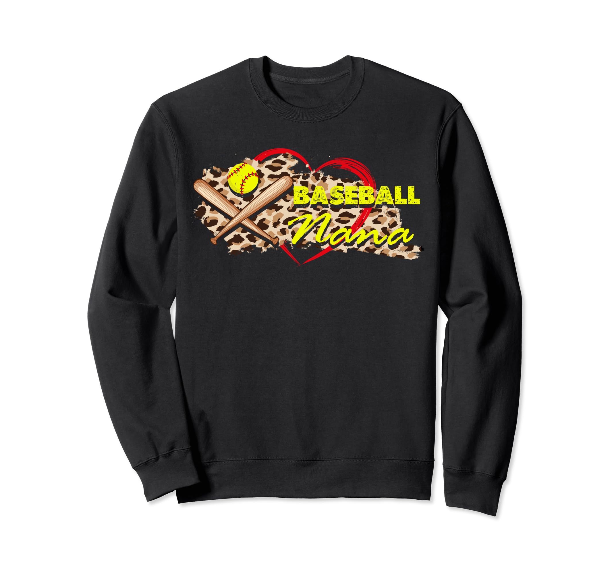 Baseball Nana Grandma Mothers Sweatshirt - Fun Novelty Design Men Women - T-Shirt, Sweatshirt, Hoodie