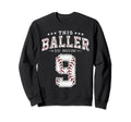 9 Years Old Birthday Baseball Sweatshirt - Custom Art Print for Adults - T-Shirt, Sweatshirt, Hoodie