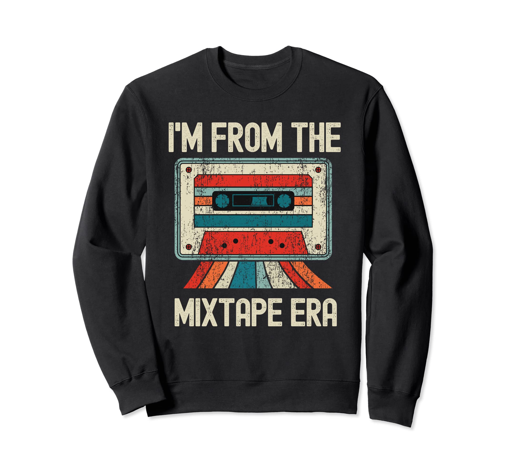 Mixtape Era Old School Cassette Tape Sweatshirt - Graphic Print Men Women - T-Shirt, Sweatshirt, Hoodie