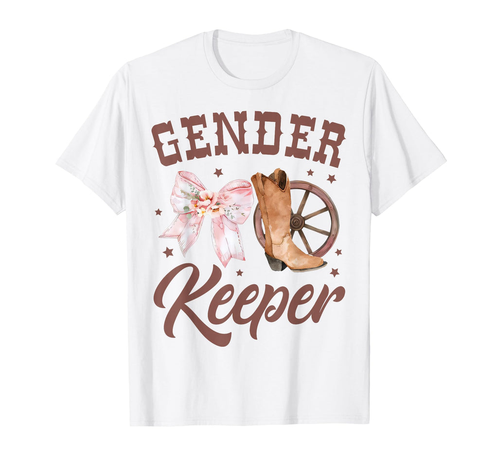 Western Gender Reveal Keeper Gender T-Shirt - Novelty Apparel for Adults - T-Shirt, Sweatshirt, Hoodie